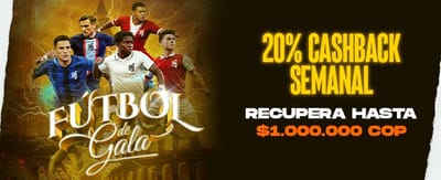 Cashback Fútbol de Gala promotion